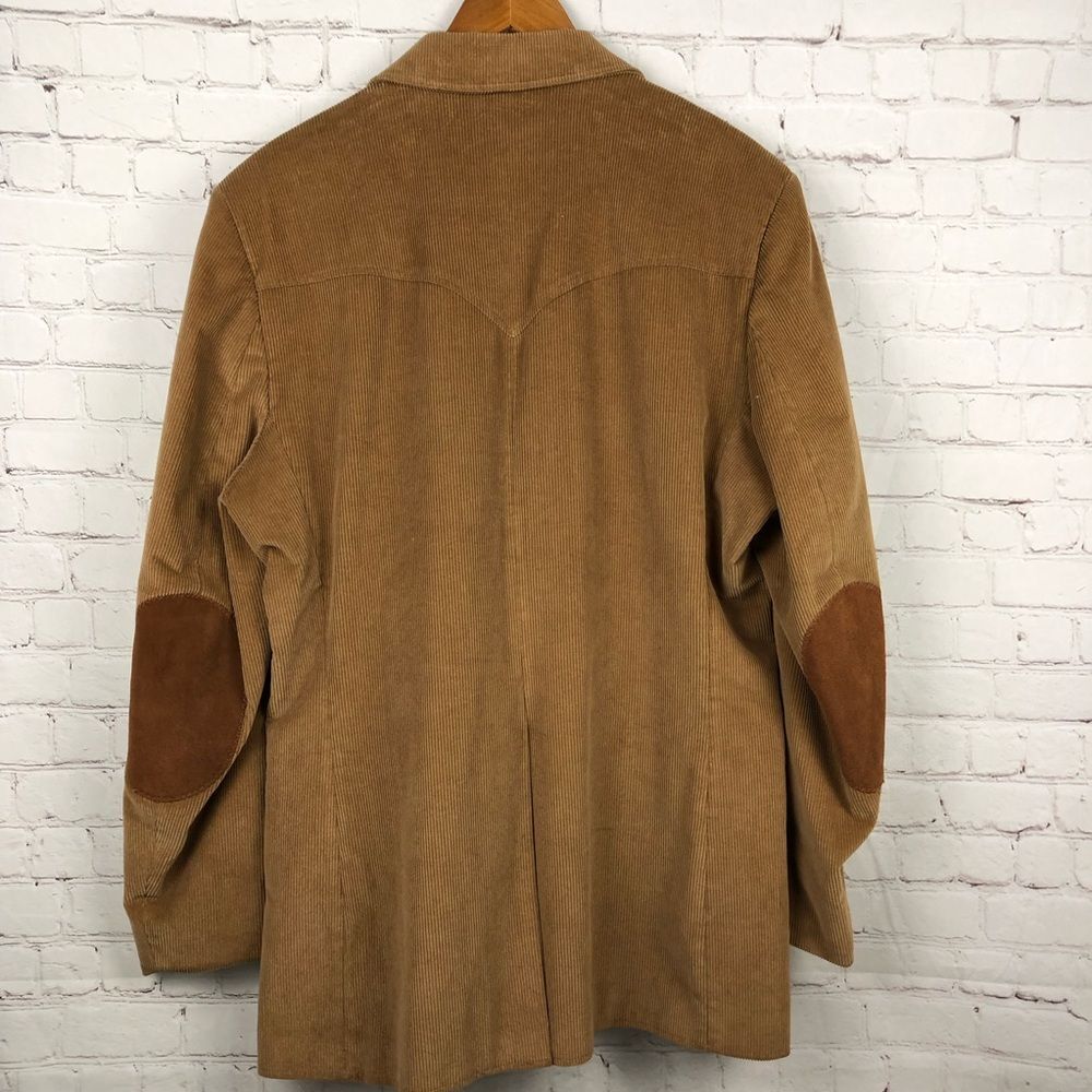 Pioneer Wear Vintage Corduroy Western Blazer Sz 44L - Picture 10 of 12